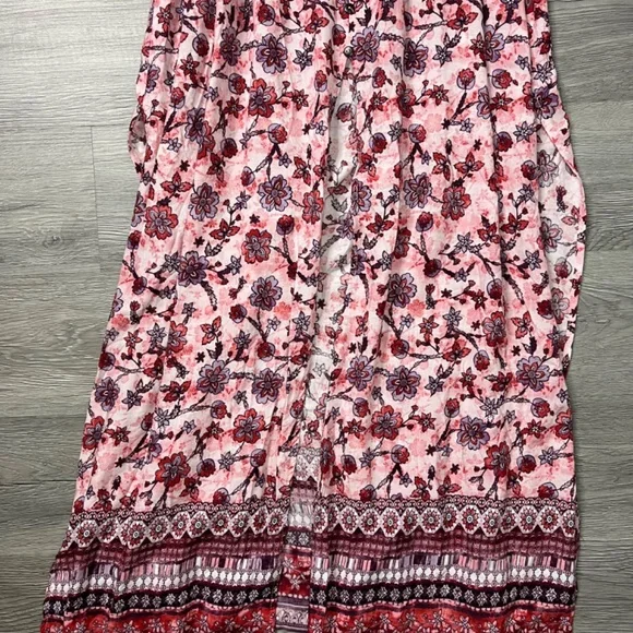 ShoSho Long / Maxi Dress - Floral Pattern (Pink / Purple) - Size Small - Picture 8 of 12